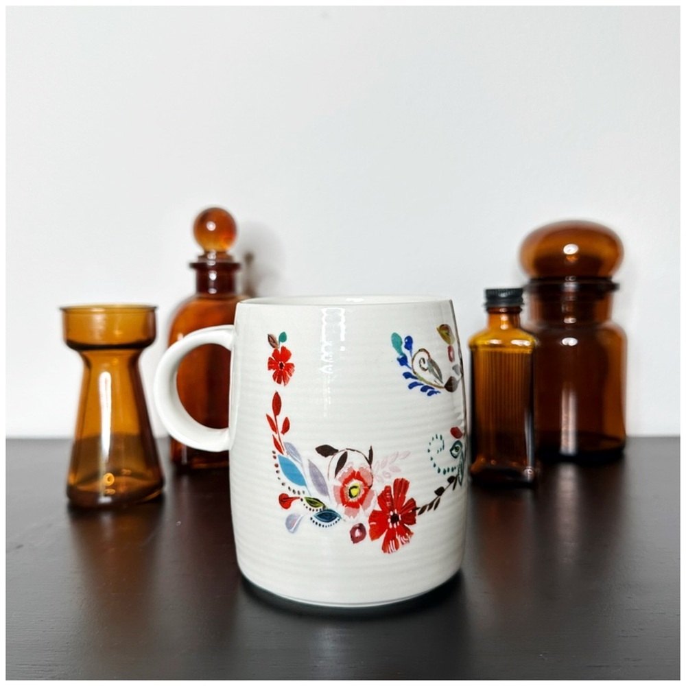 Anthro “Petal Palette Monogram Mug” - Picture 5 of 11